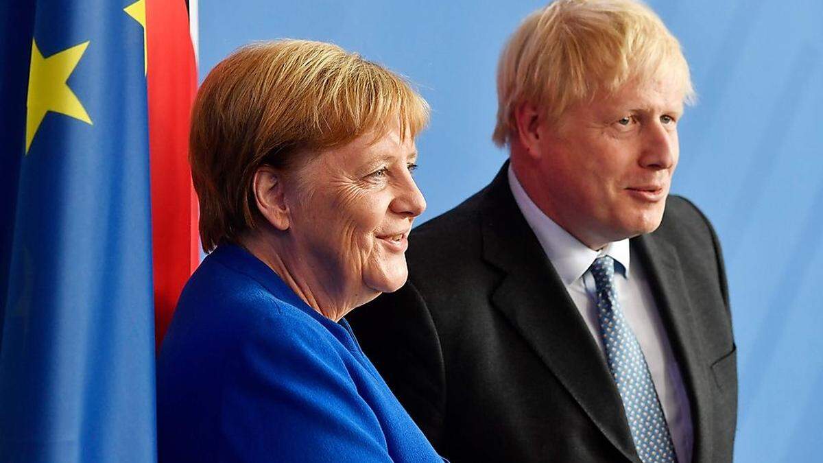 Johnson bei Merkel: Gesprächsbereit, aber ungelöste Brexit-Frage
