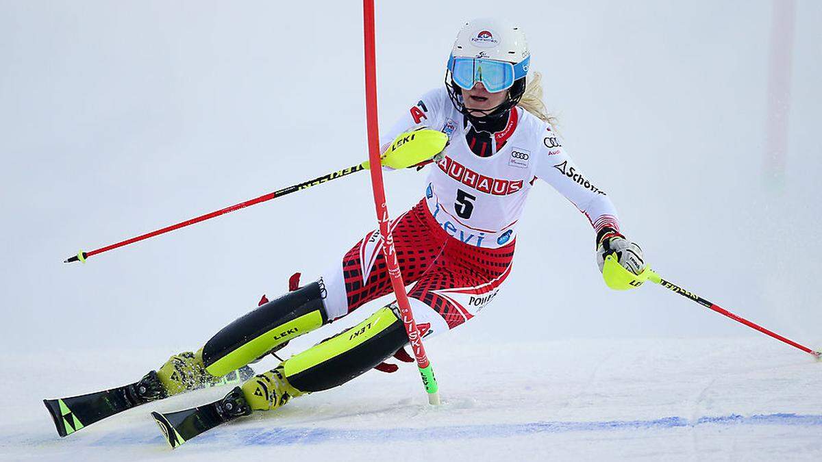 Katharina Truppe belegte im Vorjahr in Levi als beste Österreicherin Rang drei.