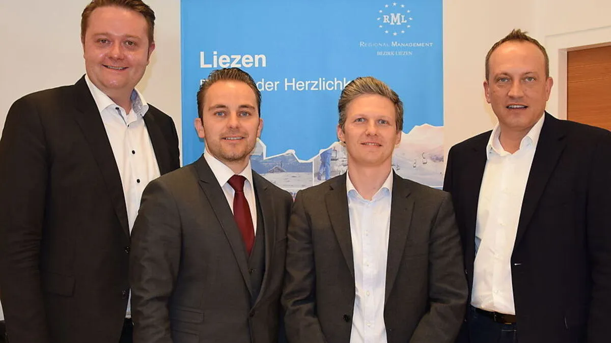 Mario Lindner, Mario Brandmüller, Gernot Jagl und Armin Forstner (von links)