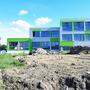 Das neue Bildungszentrum in Preitenegg, die Außenanlage wird noch fertiggestellt 