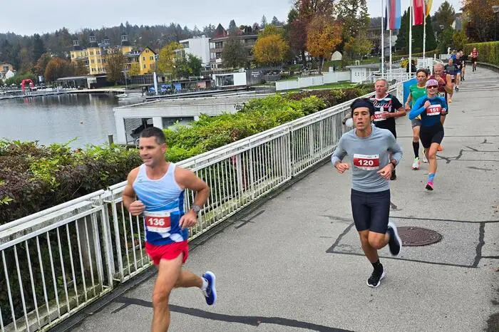 Die Laufstrecke führte auch an der Promenade vorbei