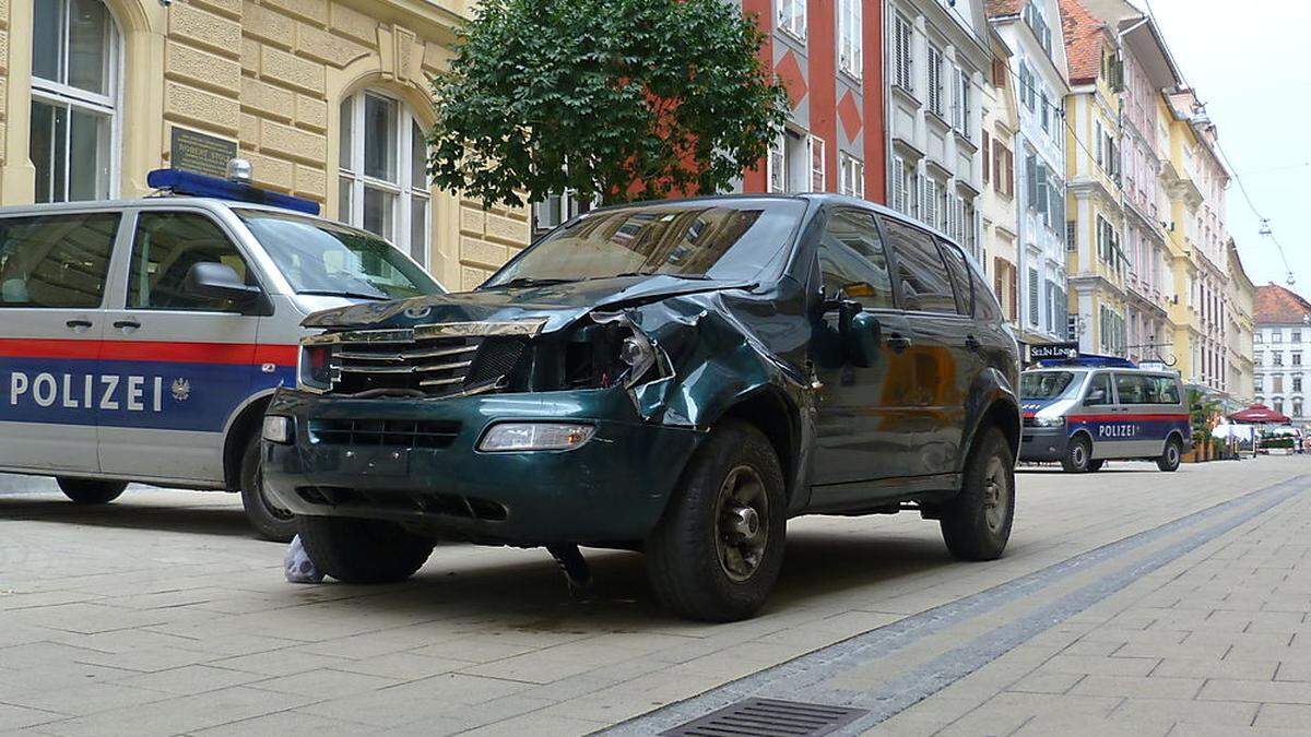 Mit diesem Fahrzeug raste Alen R. am 21. Juni 2015 durch Graz und tötete dabei drei Menschen 
