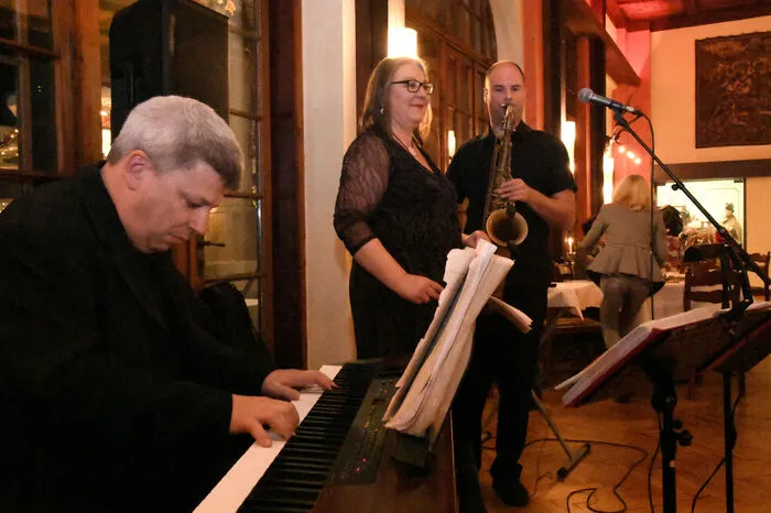 Sie begleiteten die Feier musikalisch: Michael Nowak, Gabriele Kari und Richard Pusavec
