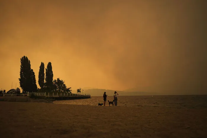 Die Feuer sorgten in den betroffenen Gebieten für eine schlechte Luftqualität.