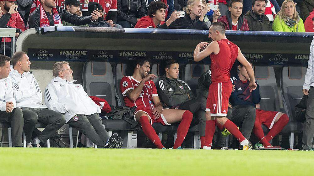 Franck Ribery war über seine Auswechslung nicht erfreut