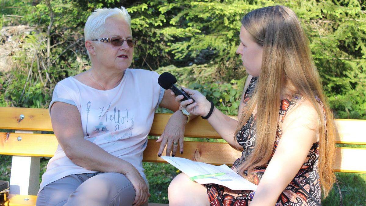 Medien.MIttelpunkt-Stipendiatin Melanie Jaindl im Gespräch mit Heidi Glück