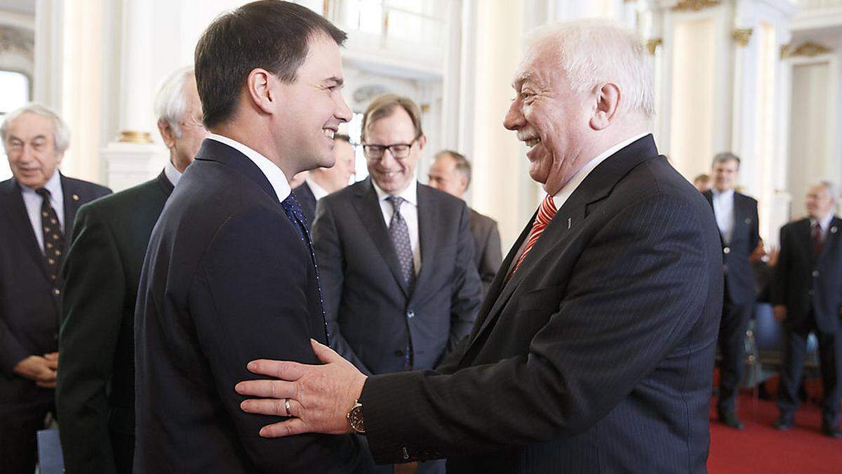 Auf einer Linie: Michael Schickhofer und Michael Häupl.