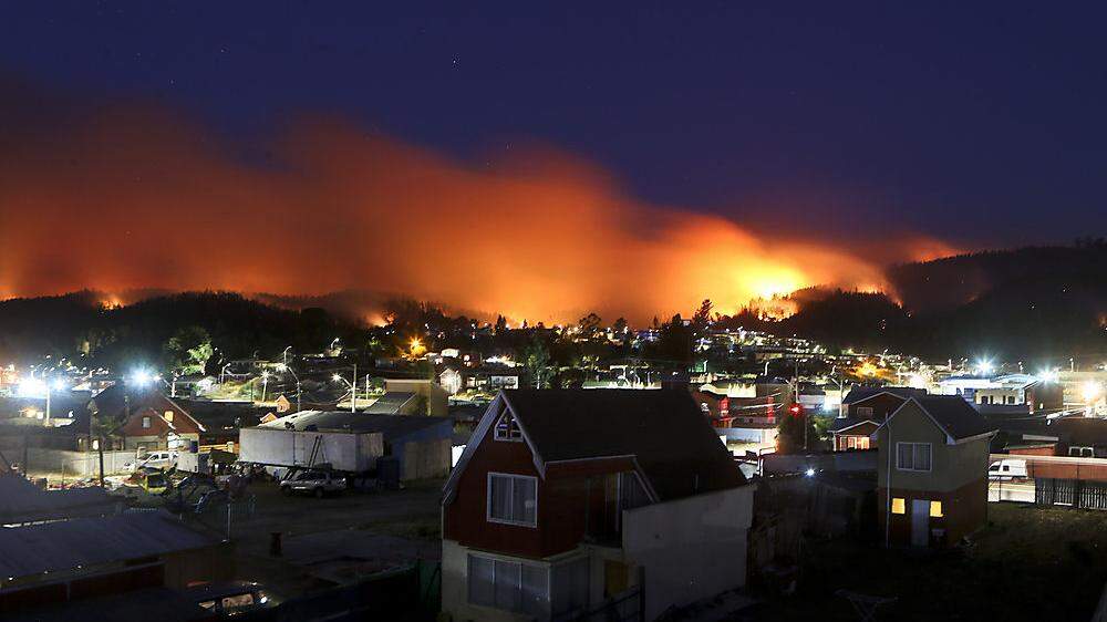 Waldbrände toben in Chile
