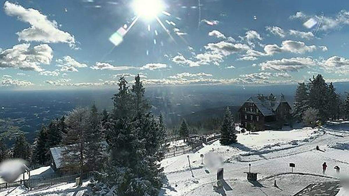 Am Schöckl liegt schon Schnee - jetzt kommt aber Nachschub