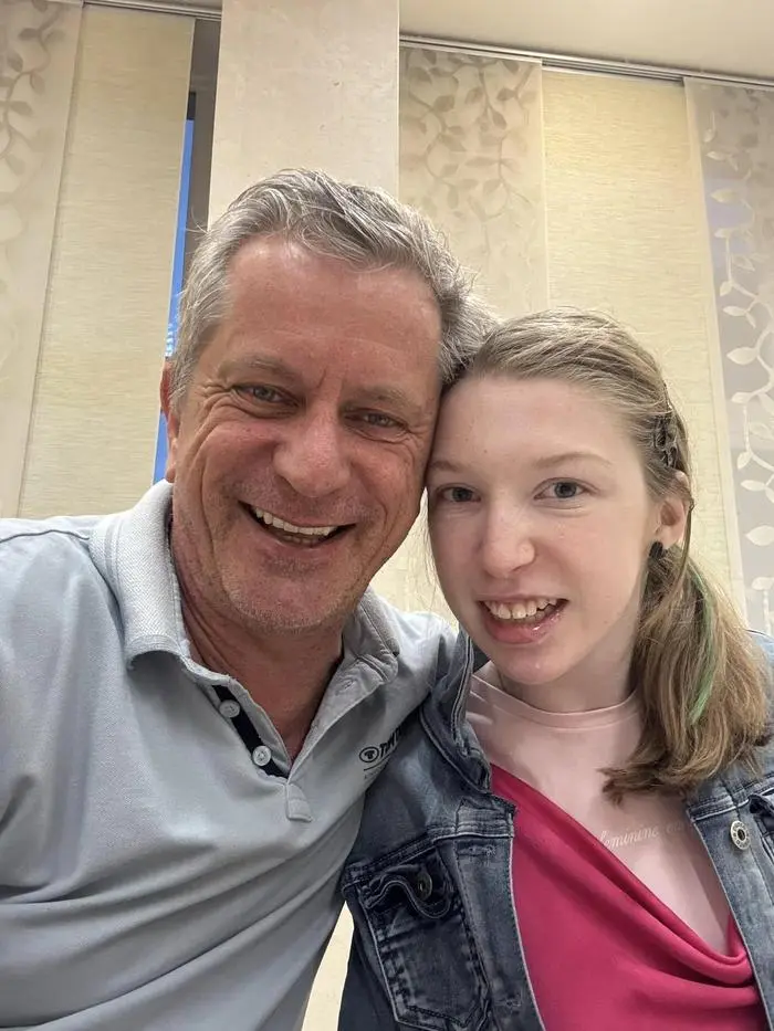 Andreas Till mit seiner Tochter Marlene