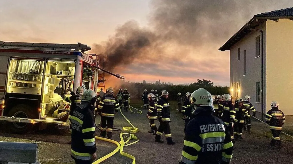 Einsatz im Ortsteil Gussendorf