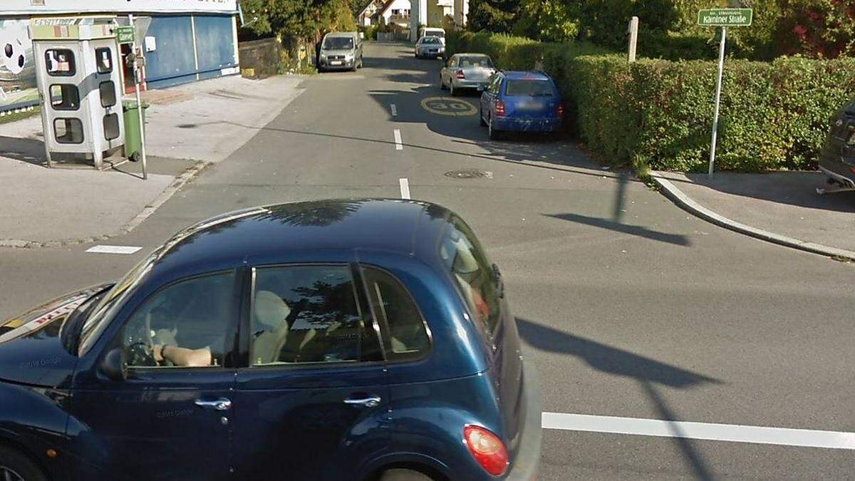 Die Unfallstelle beim Glaserweg