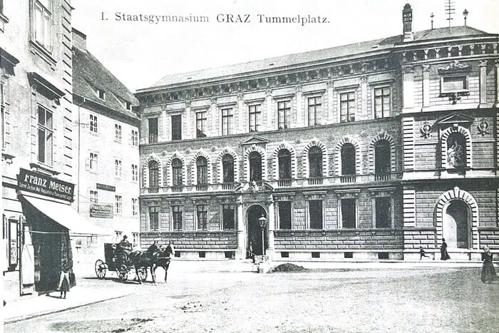 Das heutige Akademische Gymnasium hieß früher "I. Staatsgymnasium Graz"