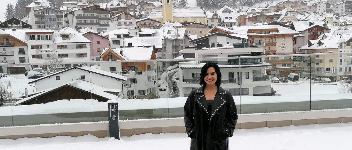 Die US-amerikanische Sängerin Demi Lovato in  Ischgl