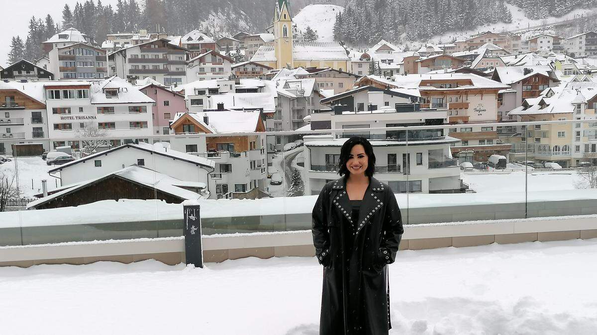 Die US-amerikanische Sängerin Demi Lovato in  Ischgl