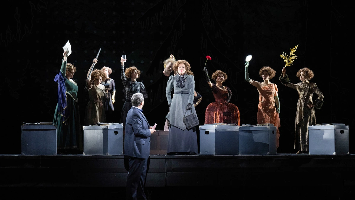 Szene aus „Intermezzo“ von Richard Strauss. Die Uraufführung fand am 4. November 1924 in Dresden statt