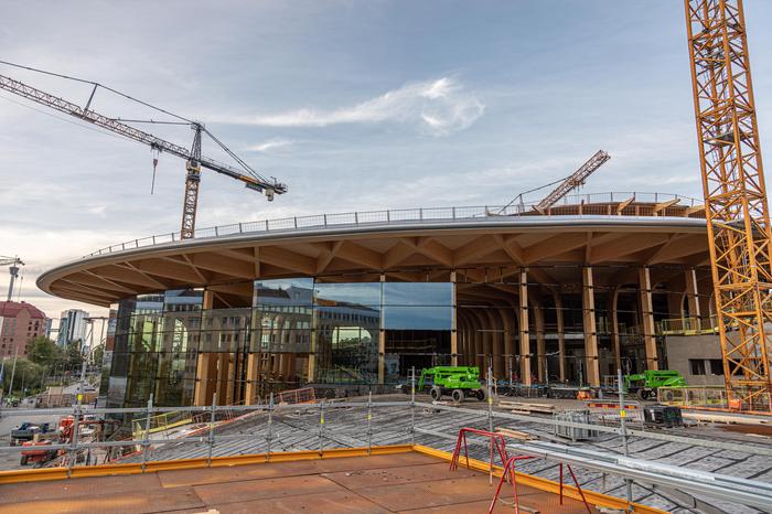 Die oberösterreichische Firma WIEHAG hat das Volvo-Holzgebäude in der schwedischen Stadt Göteborg gebaut