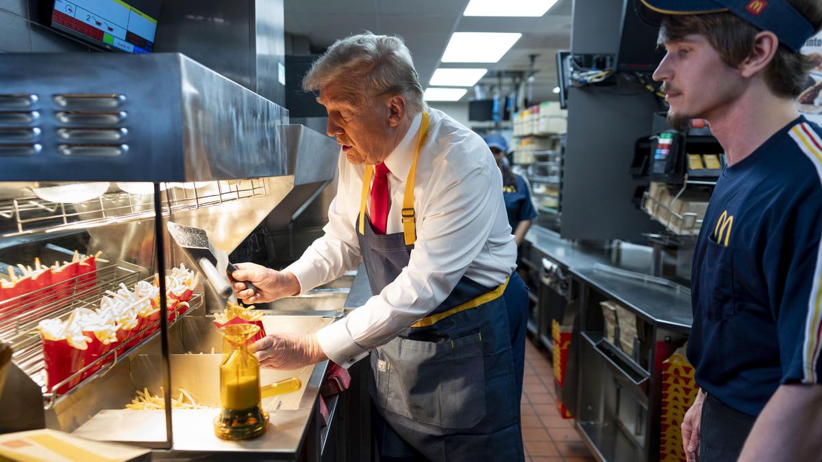 Donald Trump hat sich beim Fast-Food-Riesen vorgestellt 