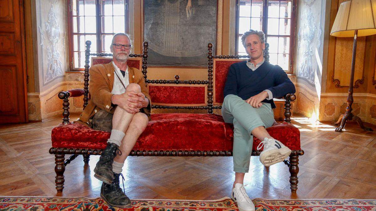 Am 20. Juli gastiert Johann-Philipp Spiegelfeld (rechts) auf Schloss Tratzberg, am 27. Juli bei Alexander Almásy (Bild) auf Burg Bernstein. 