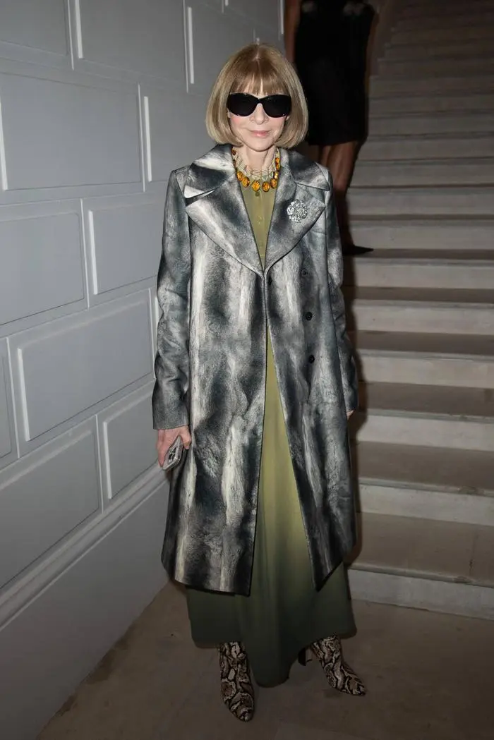 PFW Jean-Paul Gaultier Front Row Anna Wintour attending the Jean-Paul Gaultier Haute Couture Spring/Summer 2024 show as part of Paris Fashion Week in Paris, France on January 24, 2024. Photo by Aurore Marechal/ABACAPRESS.COM Paris France PUBLICATIONxNOTxINxFRAxESPxUKxUSAxBELxPOL Copyright: xMarechalxAurore/ABACAx