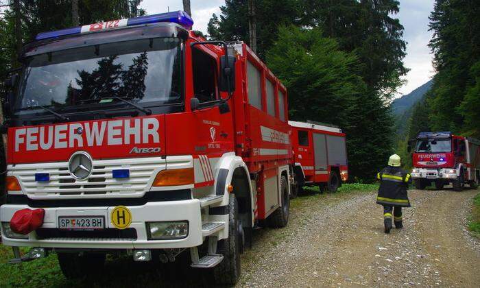 Die Feuerwehren Spittal und Baldramsdorf standem mit 41 Einsatzkräften und fünf Fahrzeugen im Einsatz