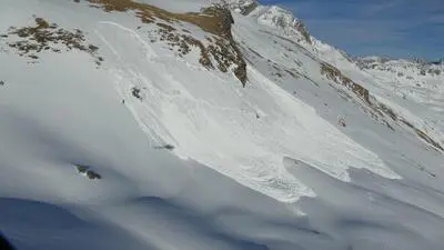 In diesem Bereich ist am Donnerstag die Lawine abgegangen