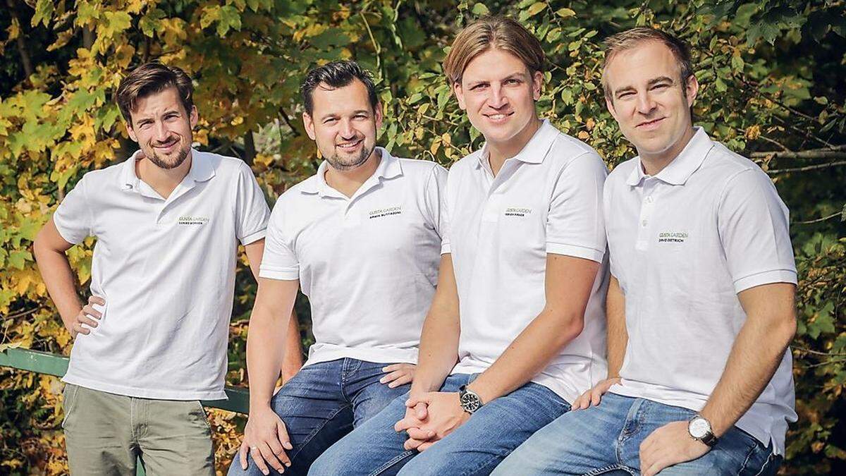 Lukas Bürger, Armin Buttazoni, Fabian Pirker und David Dietrich (von links) exportieren rund 90 Prozent ihrer Waren 