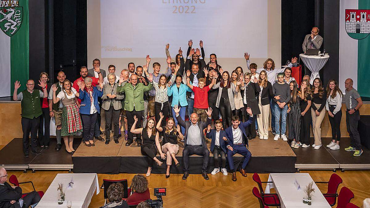 Die Sportler wurden im Stadtsaal ausgezeichnet