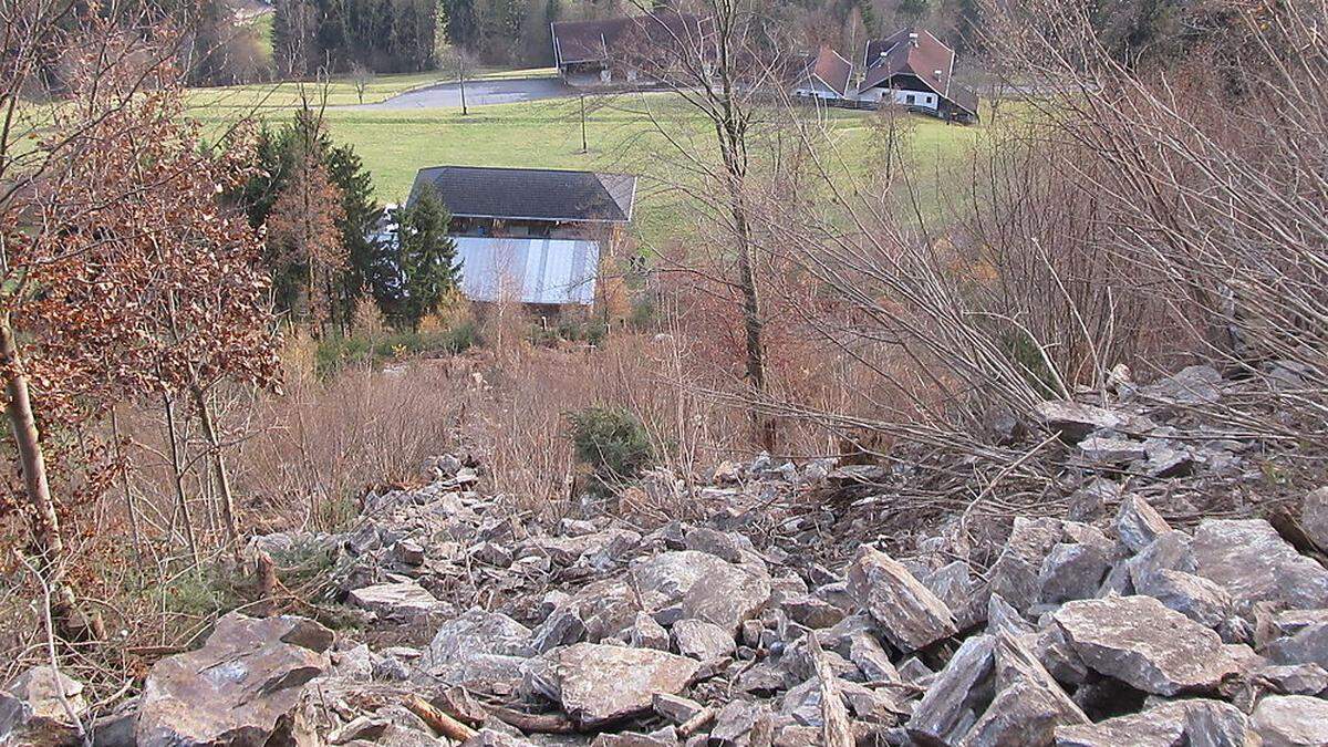 Tonnenschwere Felsen donnerten ins Tal