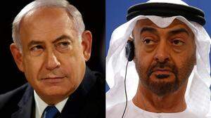 Netanjahu und Mohamed bin Zayed 