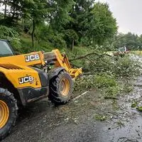 Die Unwetter hinterließen eine Spur der Verwüstung