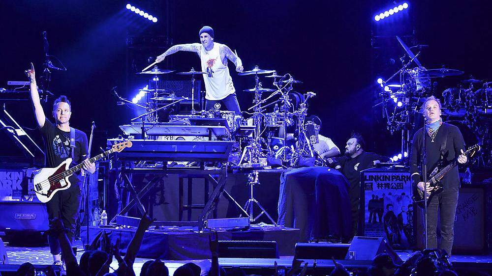 Blink-182 beim Konzert zu Ehren von Chester Bennington