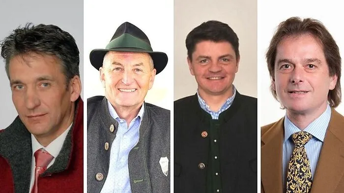 Die betroffenen Bürgermeister (v. l. n. r.): Werner Schwab (Sölk), Ernst Fischbacher (Ramsau), Roland Raninger (Stainach-Pürgg) und Bernhard Moser (Landl)