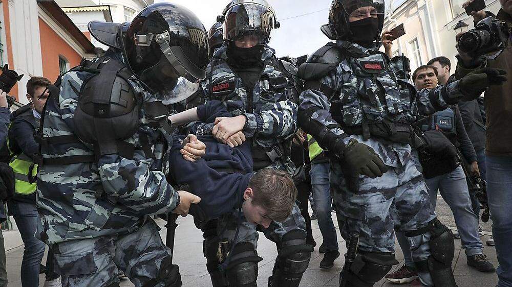 Polizeigewalt in Moskau