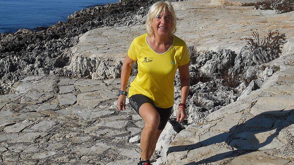 Irene Malinsky trainiert gerade in Istrien für einen Halbmarathon 
