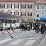 Aktivisten sperrten am Freitagabend die Luthergasse in Graz