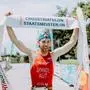 iINNSBRUCK,AUSTRIA,21.JUN.25 - VARIOUS SPORTS, TRIATHLON - Sport Austria Finals. Image shows the rejoicing of Marcel Spandl (AUT).
Photo: GEPA pictures/ Daniel Schoenherr