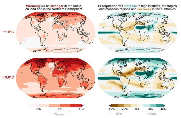 Die Erwärmung und ihre Folgen wirken sich nicht auf alle Erdregionen gleichmäßig aus