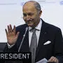 Außenminister Laurent Fabius wirkt zufrieden
