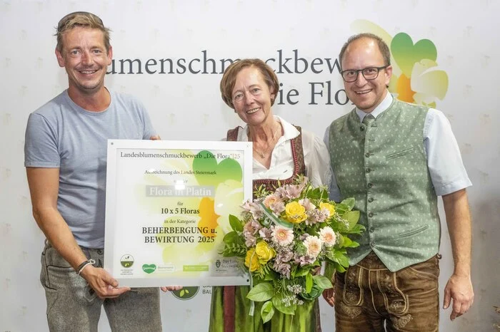 Platin in der Kategorie Beherbergung und Bewirtschaftung für das Natur- und Wellnesshotel Höflehner
