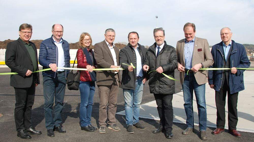 Eröffnung der neuen Grünschnittsammelanlage auf dem Areal des Abwasserverbandes Mittleres Kainachtal