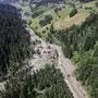 Panoramaaufnahme von Arriach nach der Unwetterkatastrophe