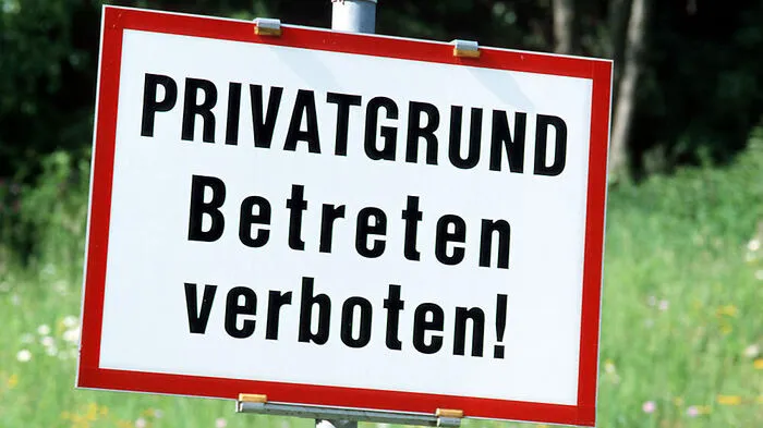 Betreten verboten - Spaziergänger bleiben ausgesperrt