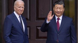 US-Präsident Joe Biden und Chinas Staatschef Xi Jinping auf einer Archivaufnahme vom November 2023 | US-Präsident Joe Biden und Chinas Staatschef Xi Jinping auf einer Archivaufnahme vom November 2023