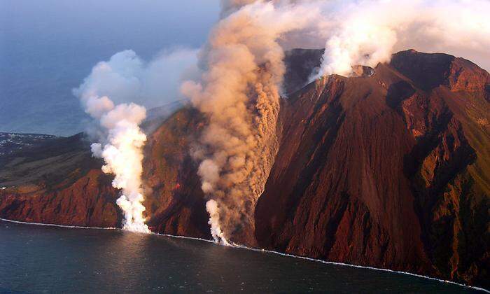 Eine Eruption im März 2007