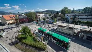 Blick auf den Andritzer Hauptplatz