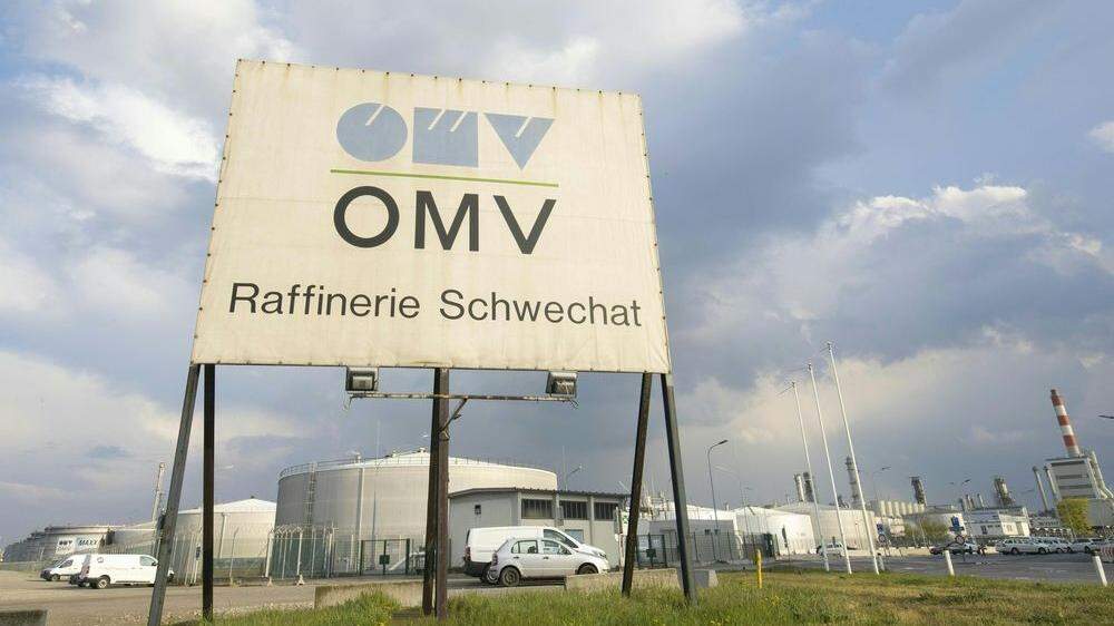 Die  Raffinerie des österreichischen Öl- und Gaskonzerns &quot;OMV&quot; in Schwechat