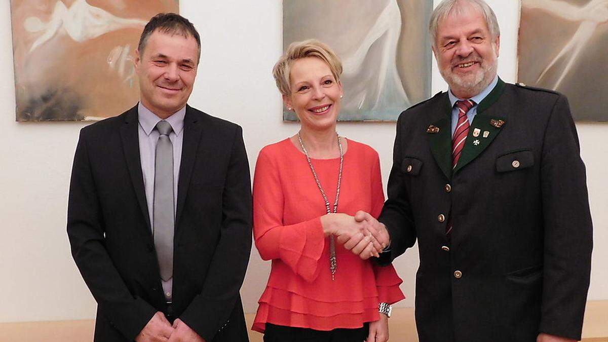 Lydia Künstner-Stöckl trat die Nachfolge von Wilhelm Schnedl (rechts) an. Neu im Gemeinderat ist für die SPÖ Franz Sumann