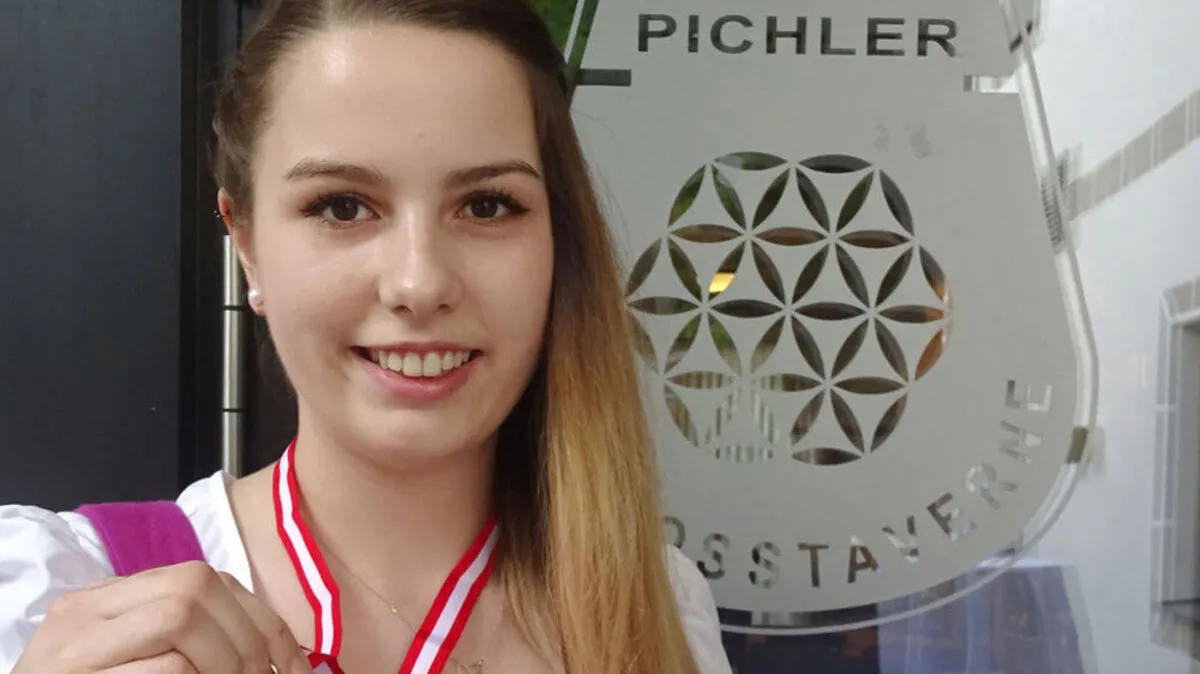Karin Kothgasser gewann eine Goldmedaille bei den Staatsmeisterschaften der Tourismus-Lehrlinge