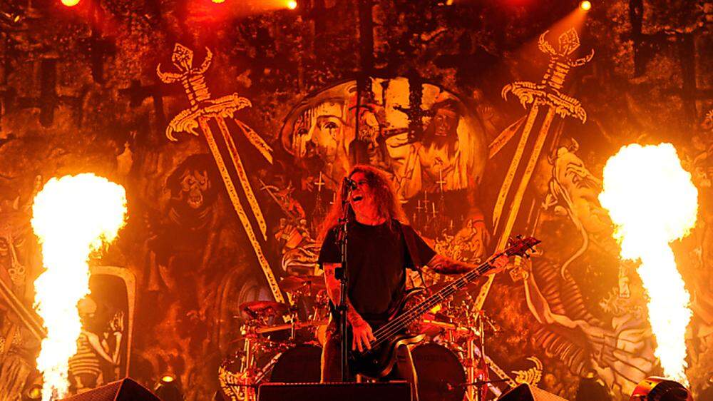 Sänger und Bassist Tom Araya von der Band 'Slayer'
